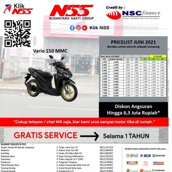 Promo Vario 150 MMC dari NSS Kedaton,  Hanya di Bulan Juni 2021